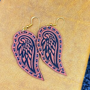 Synthetic Leather Earrings